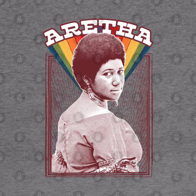 Aretha Franklin - Retro Soul Fan Design by DankFutura